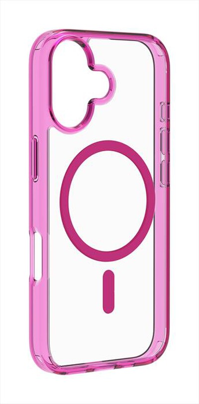 CELLULARLINE - Custodia ICONIC MAG per IPHONE 17-Rosa, Trasparente