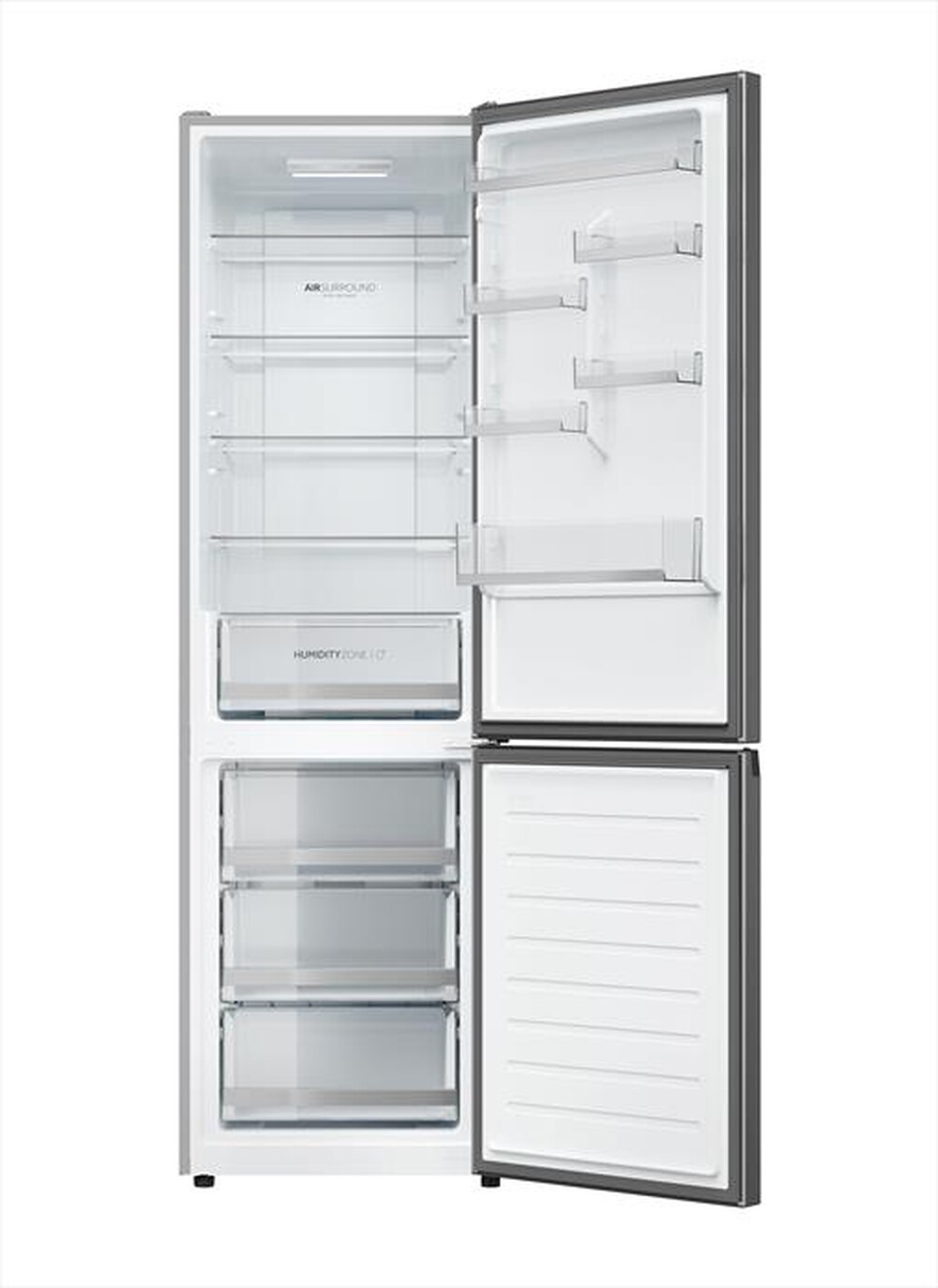 "HAIER - Frigorifero combinato HDW1620CNPK Classe C 377 lt-Argento"