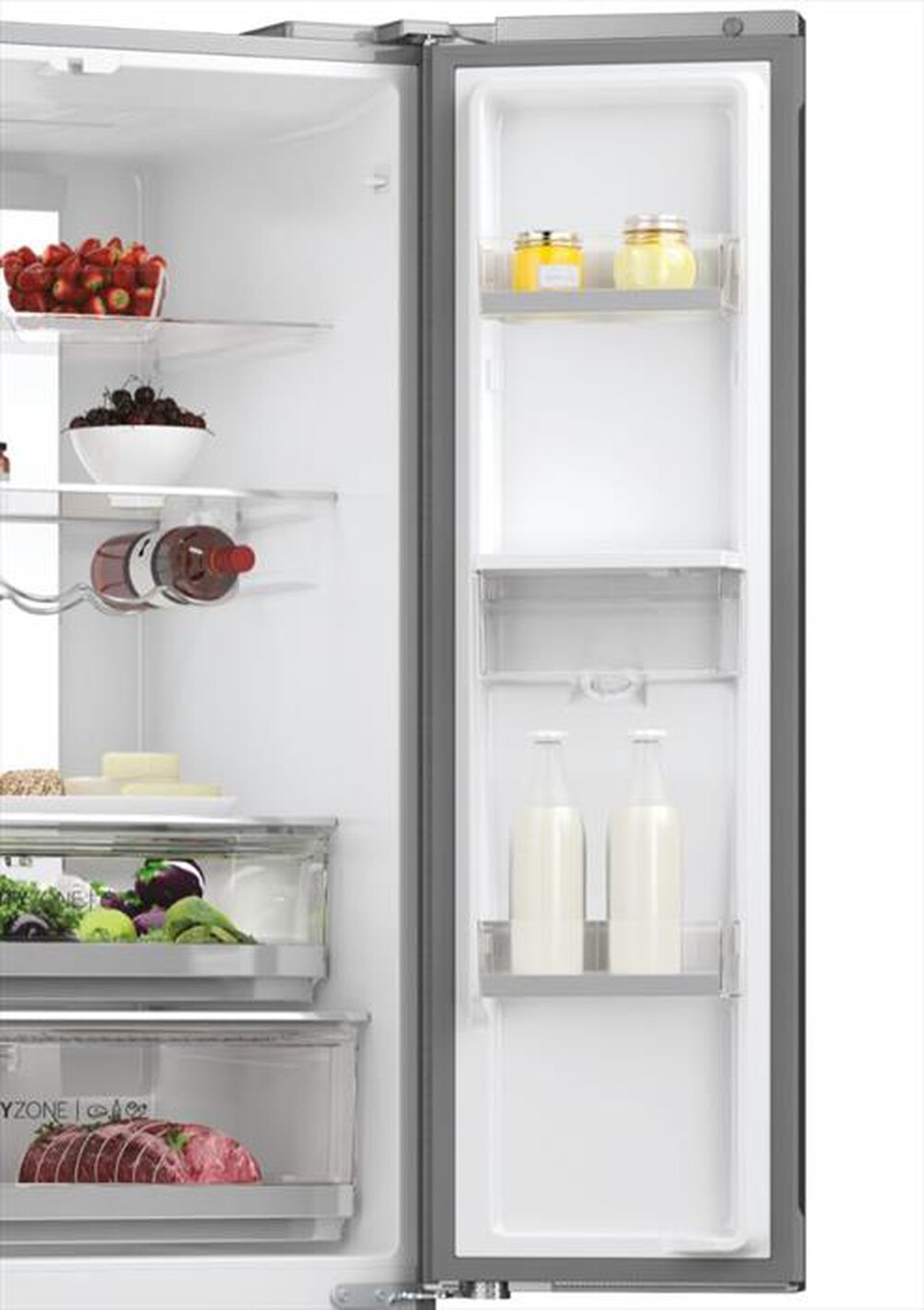 Immagine del prodotto HAIER - Frigorifero 4 porte HFR7720DWMP Classe D 477 lt-Platino, Stainless steel