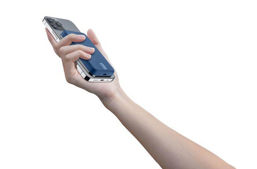 "CELLULARLINE - Power Bank PBMAGSFCOL5000WIRB-Blu"