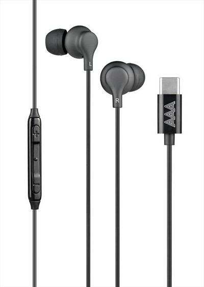 AAAMAZE - AURICOLARI IN EAR BUD A FILO USB-C-Nero