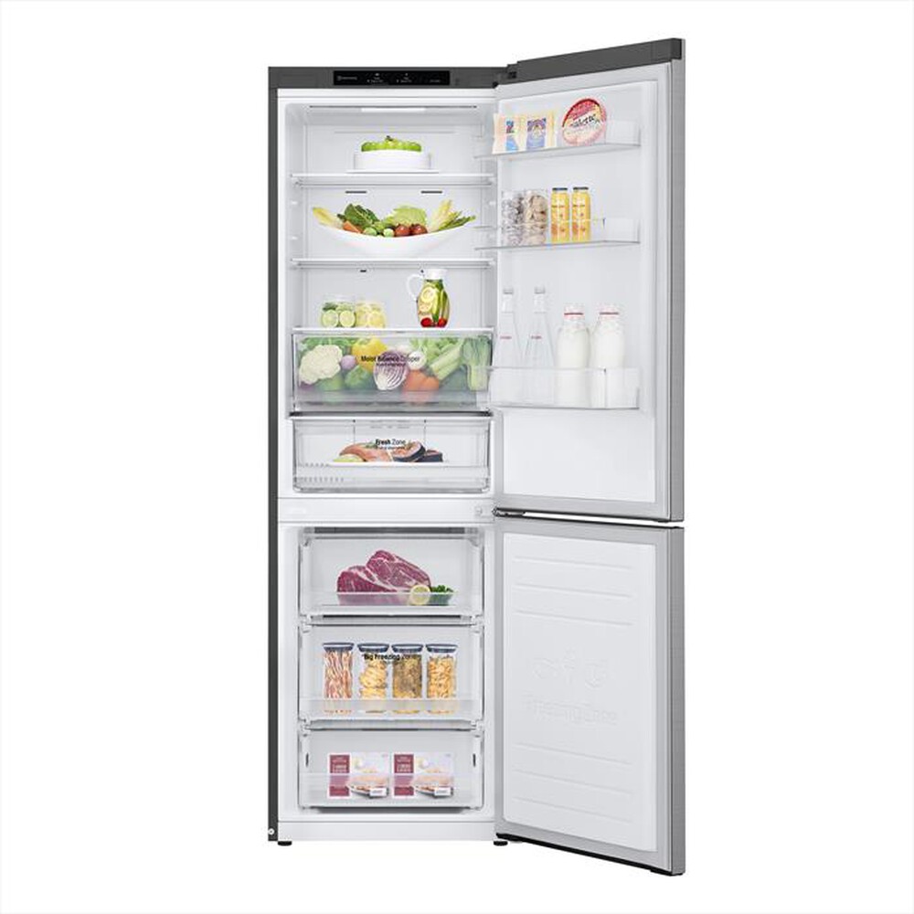 "LG - Frigorifero combinato GBB61PZJMN Classe E 341 lt-Argento"
