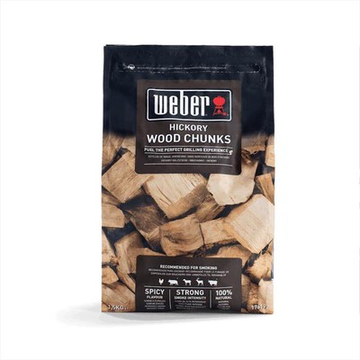 WEBER - GRANDI PEZZI DI LEGNA DA AFFUMICATURA - HICKORY-Legno