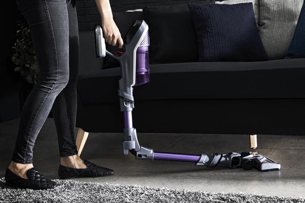 "ROWENTA - RH9639 XFORCE FLEX 8.60 Allergy Scopa elettrica-Viola e grigio interno"