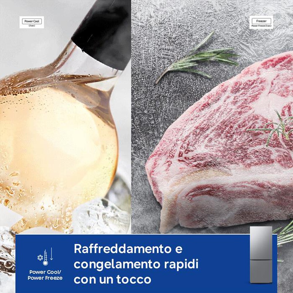 Immagine del prodotto SAMSUNG - Frigorifero combinato RB50DG602ES9EF Classe E-METAL INOX