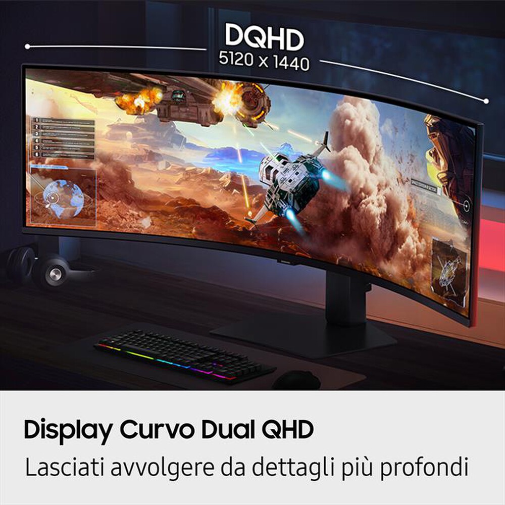 Immagine del prodotto SAMSUNG - MONITOR GAMING ODYSSEY G9 - G91F DA 49'' DQHD-Black