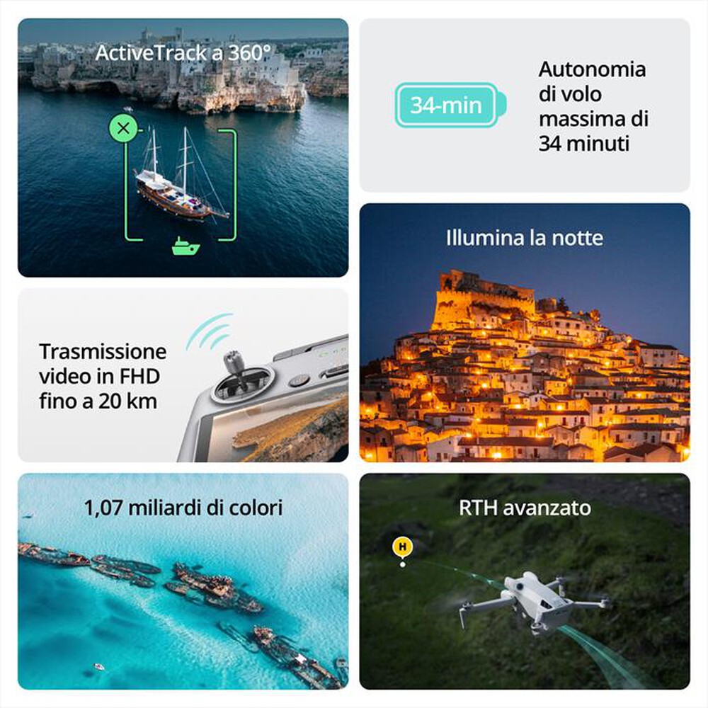 Immagine del prodotto DJI - MINI 4 PRO FLY MORE COMBO CON RC 2-Grigio
