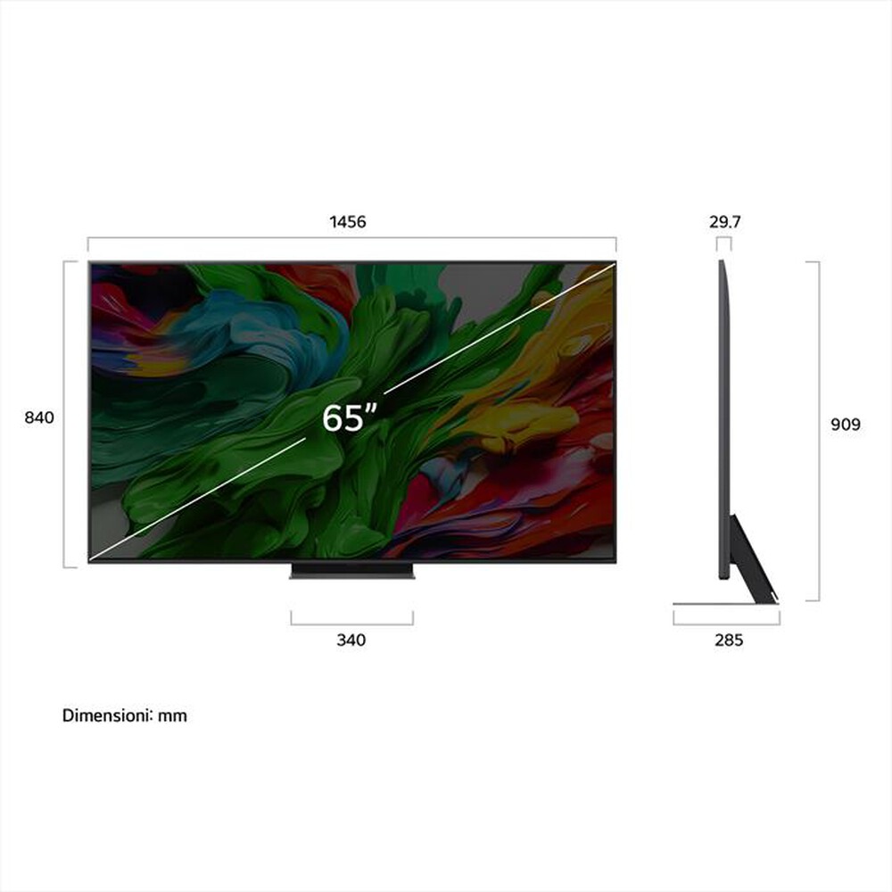 "LG - QNED EVO AI MINILED QNED86 65QNED86A6A-Charcoal Black"