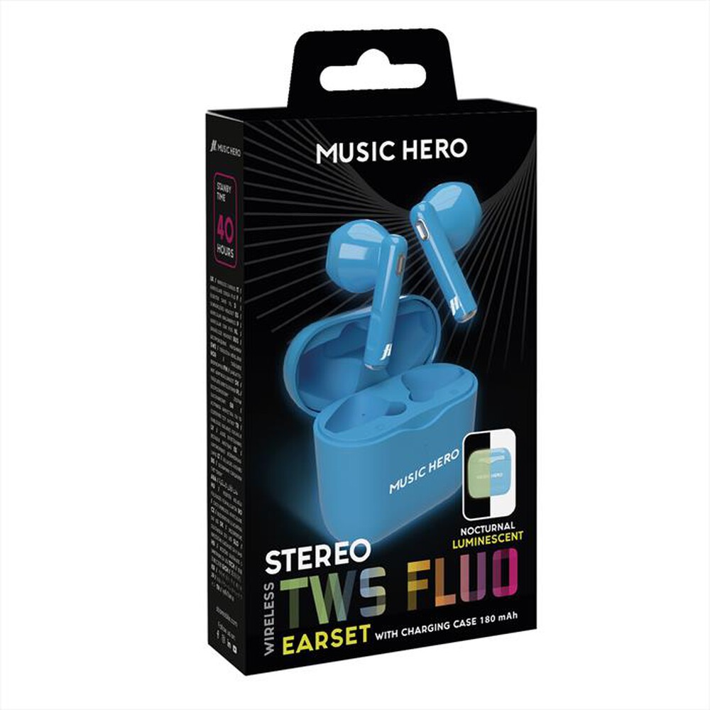 "SBS - Auricolare bluetooth MHTWSFLUOB"