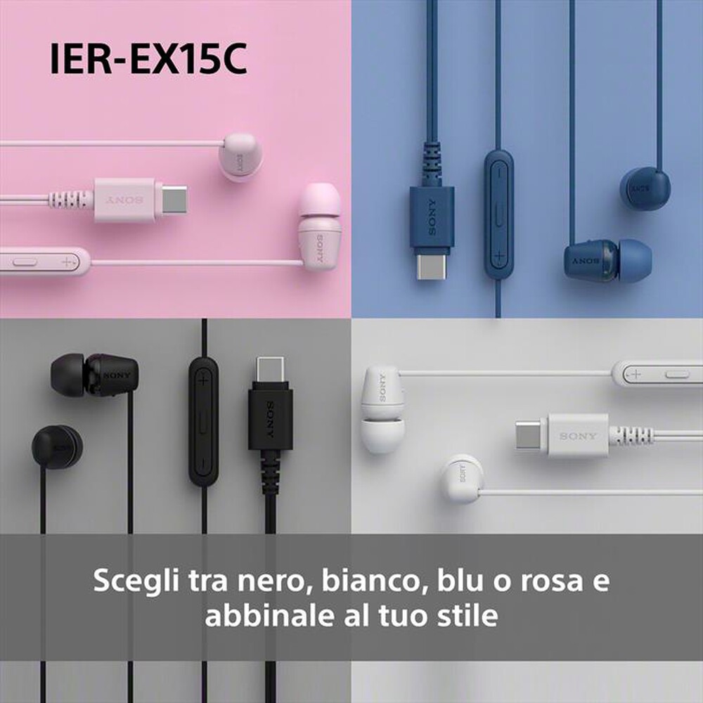 Immagine del prodotto SONY - Auricolari a cavo IEREX15CL.CE7-Blu