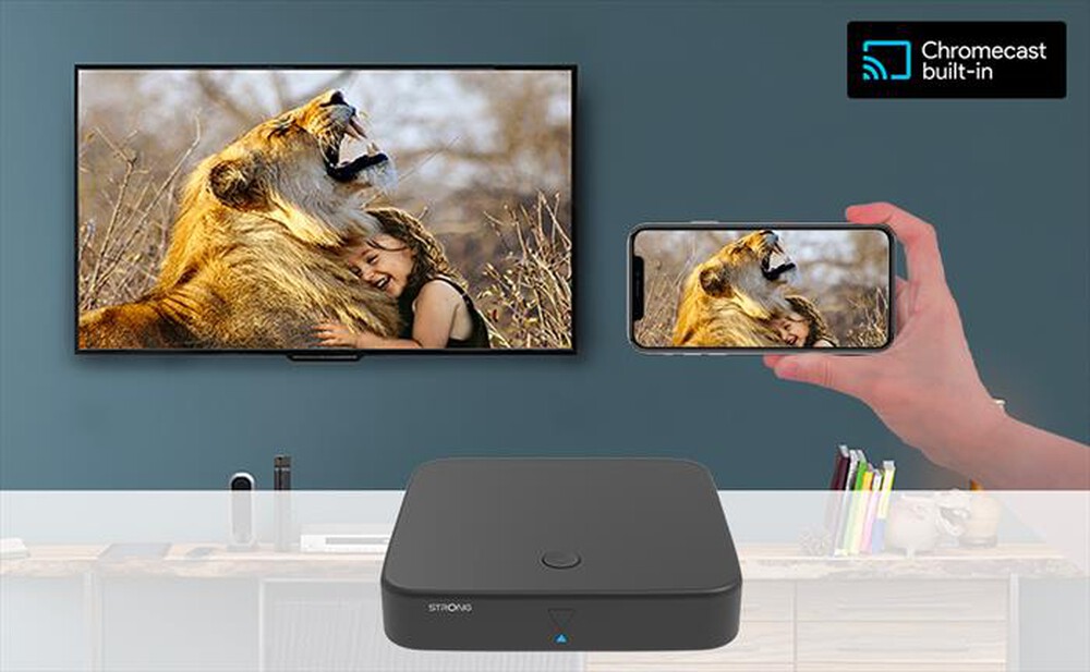 "STRONG - Android TV Box e decoder T2 SRT420-nero"