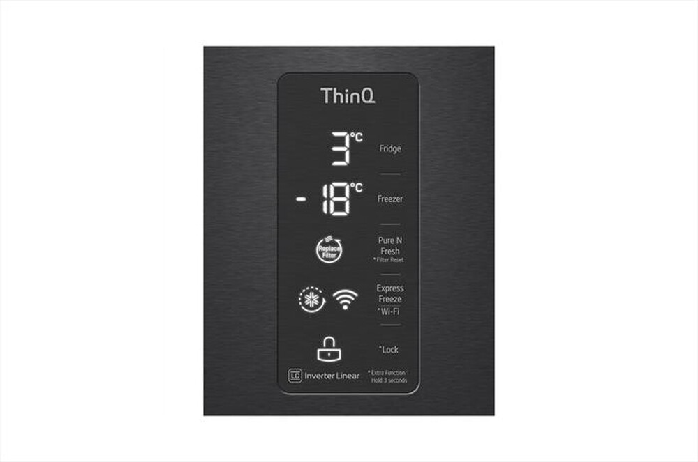 "LG - Frigorifero Multidoor GMQ844MC5E Classe E 530lt-Black"