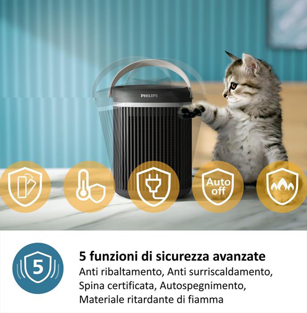 Immagine del prodotto PHILIPS - Termoventilatore SERIE 3000 CX3120/01-Nero