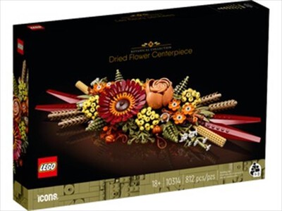 LEGO - ICONS Centrotavola di fiori secchi - 10314-Multicolore