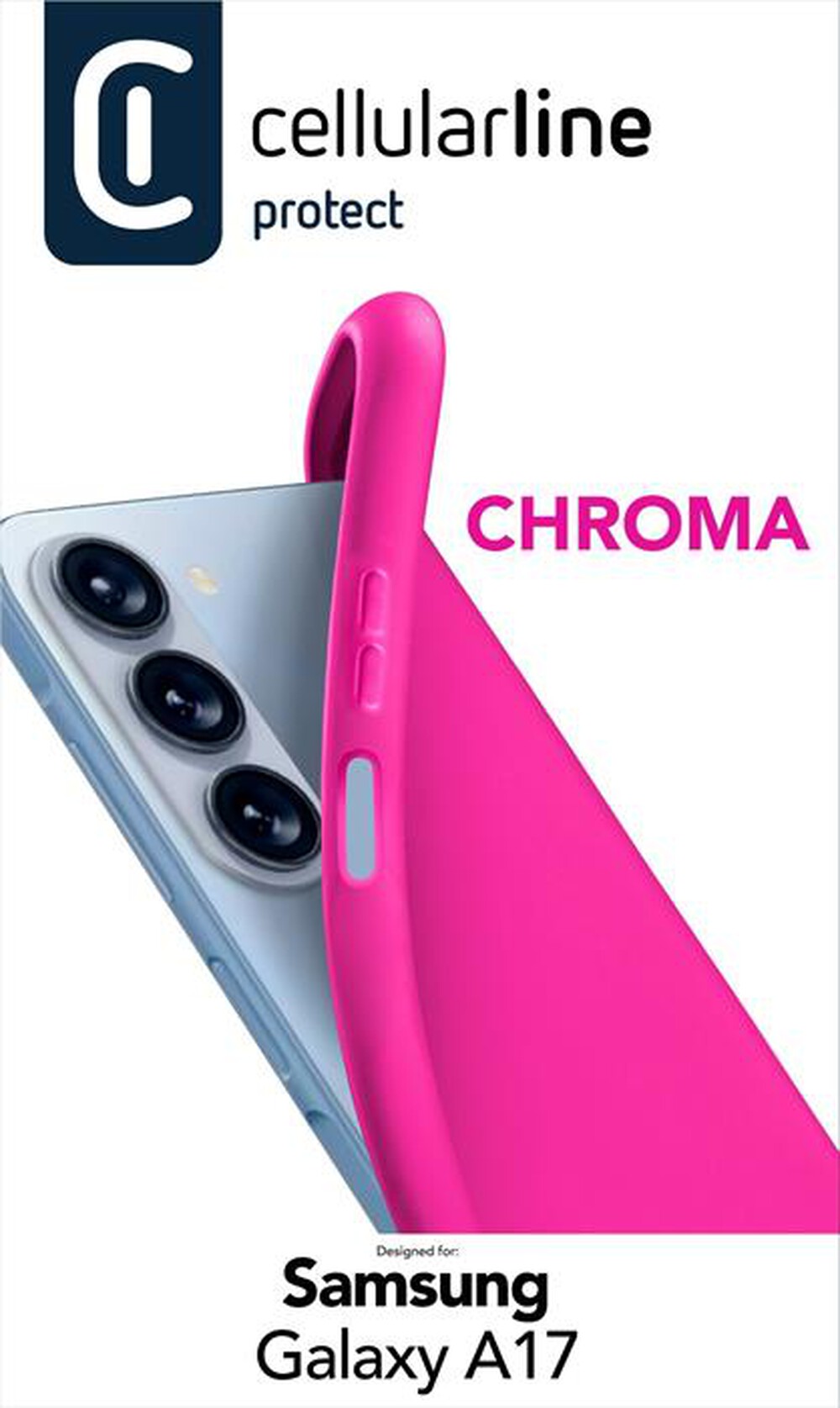 Immagine del prodotto CELLULARLINE - Custodia in gomma morbida CHROMA per GALAXY A17-Blu