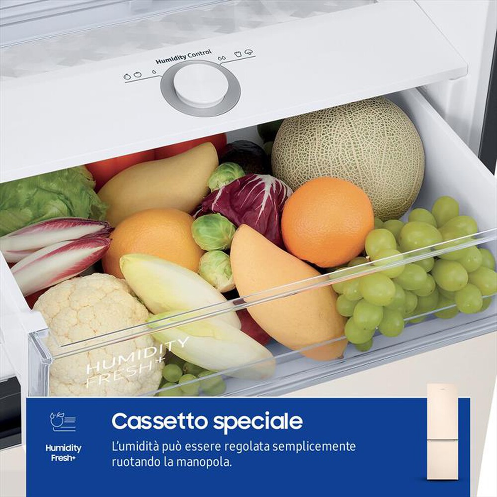 "SAMSUNG - Frigorifero combinato RB38C603DEL/EF ClasseD 390lt-SABBIA"