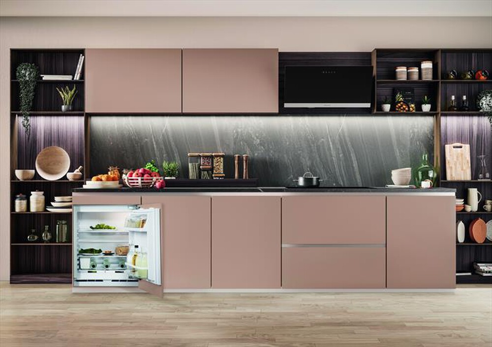 "HOTPOINT ARISTON - Frigorifero sotto-tavolo HABUL011 Classe E 144 lt-Acciaio"