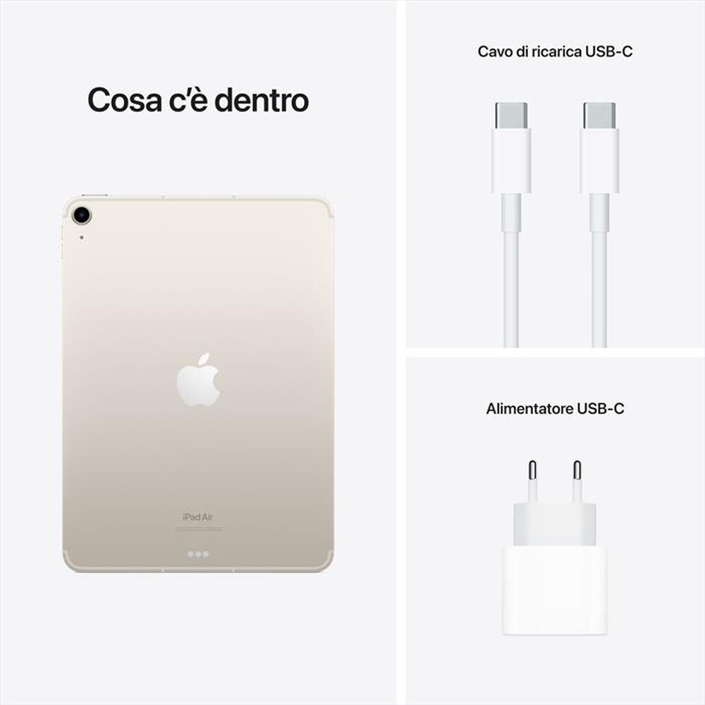 "APPLE - iPad Air 10.9'' WI-FI + CELLULAR 256GB-Galassia"