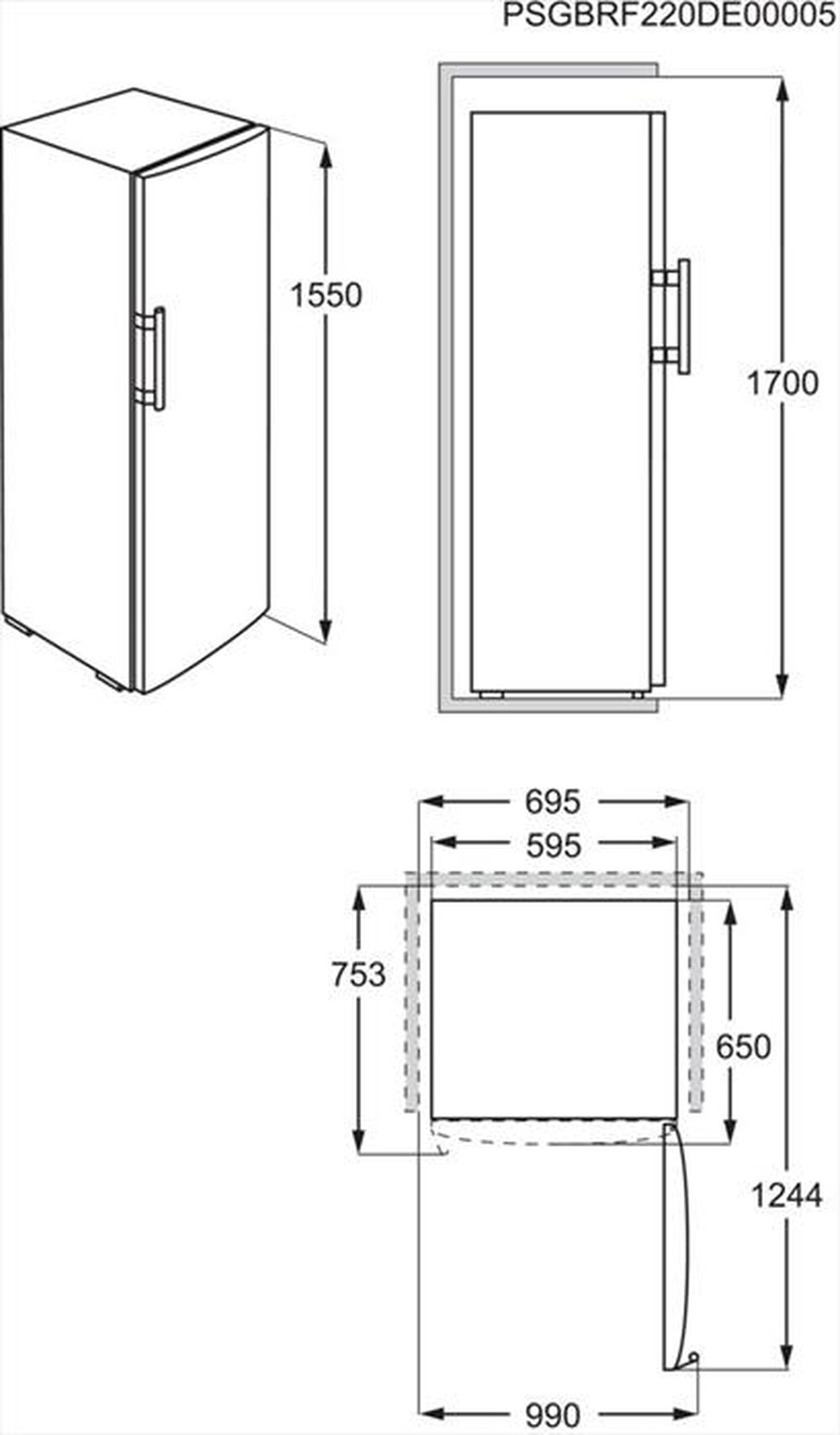 Immagine del prodotto ELECTROLUX - Congelatore verticale LUT1NE32W Classe E-Bianco