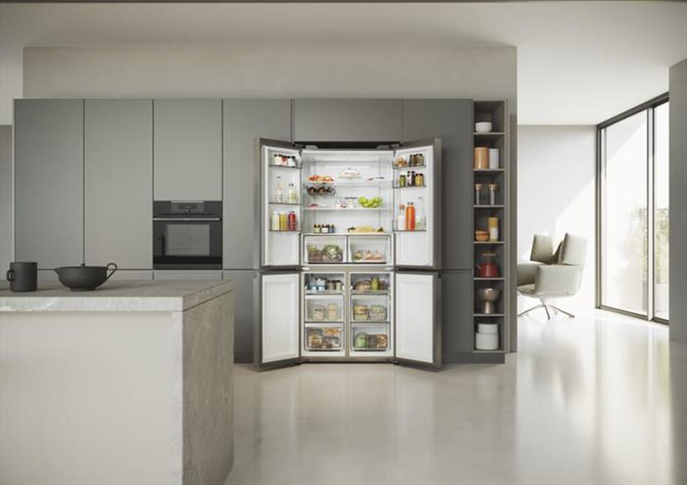 Immagine del prodotto HAIER - Frigorifero side by side HCR5919ENMP ClasseE 582lt-Platino, Acciaio inossidabile
