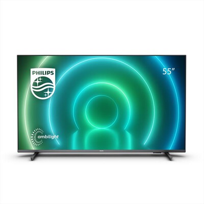 PHILIPS - Smart TV AMBILIGHT ANDROID UHD 4K 55" 55PUS7906/12-Black