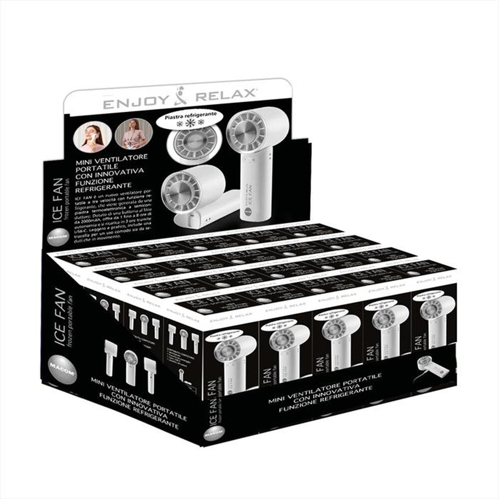 "MACOM - Mini ventilatore portatile ICE FAN-bianco"