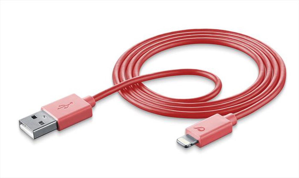 "CELLULARLINE - USB Data Cable - Lightning-Rosa"