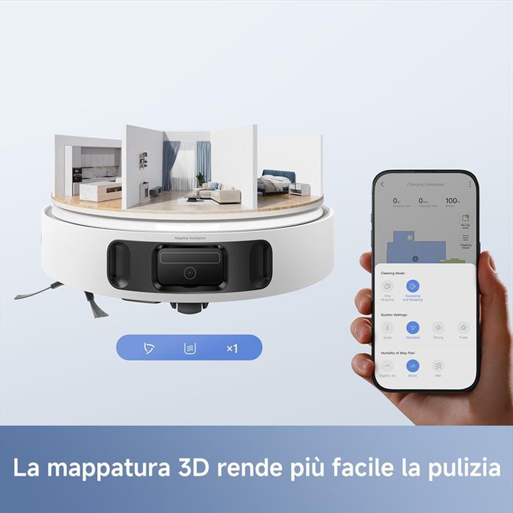 Immagine del prodotto MOVA - Robot aspira e lava E40 ULTRA VIM-Bianco