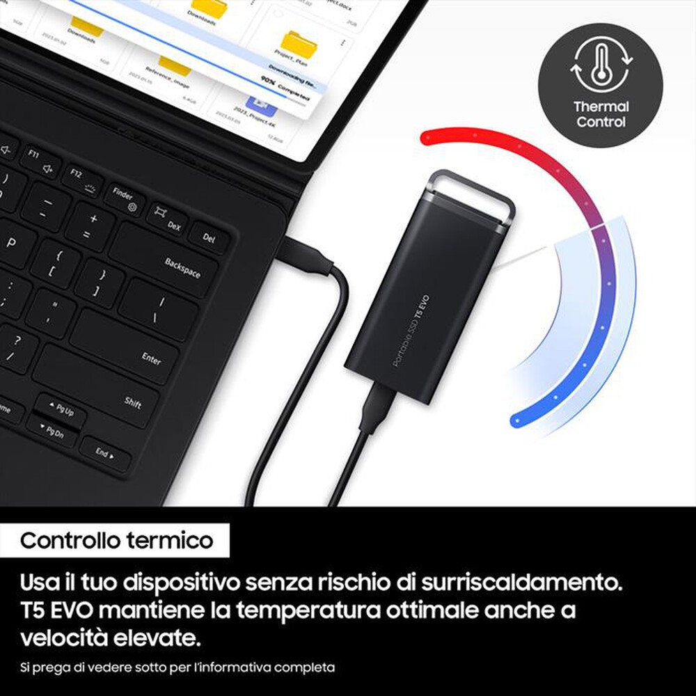 "SAMSUNG - Hard disk esterno BMPSSDPS5E-Nero"