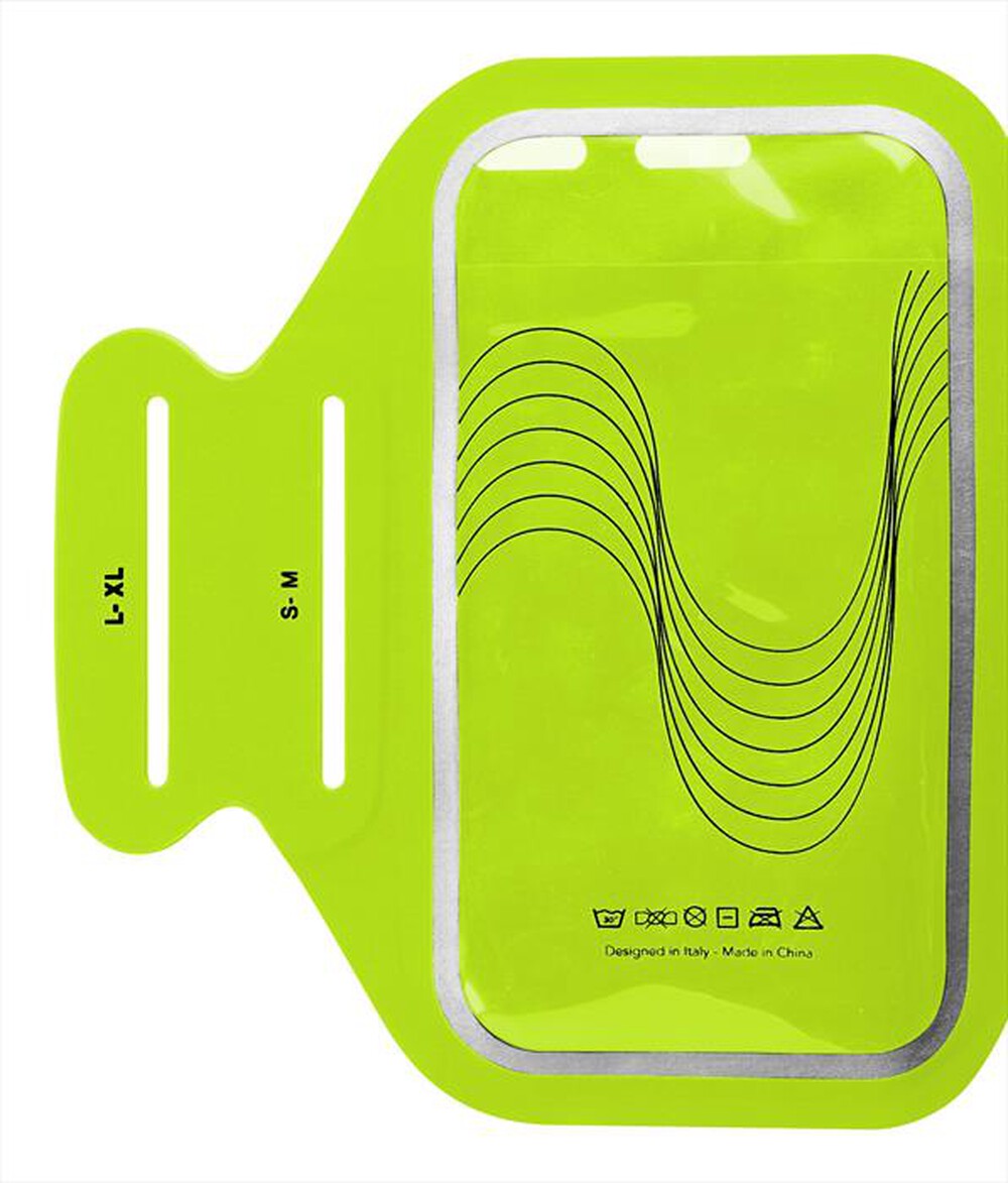 "CELLULARLINE - Fascia da braccio ARMBAND FITNESS - UNIVERSALE-Lime"