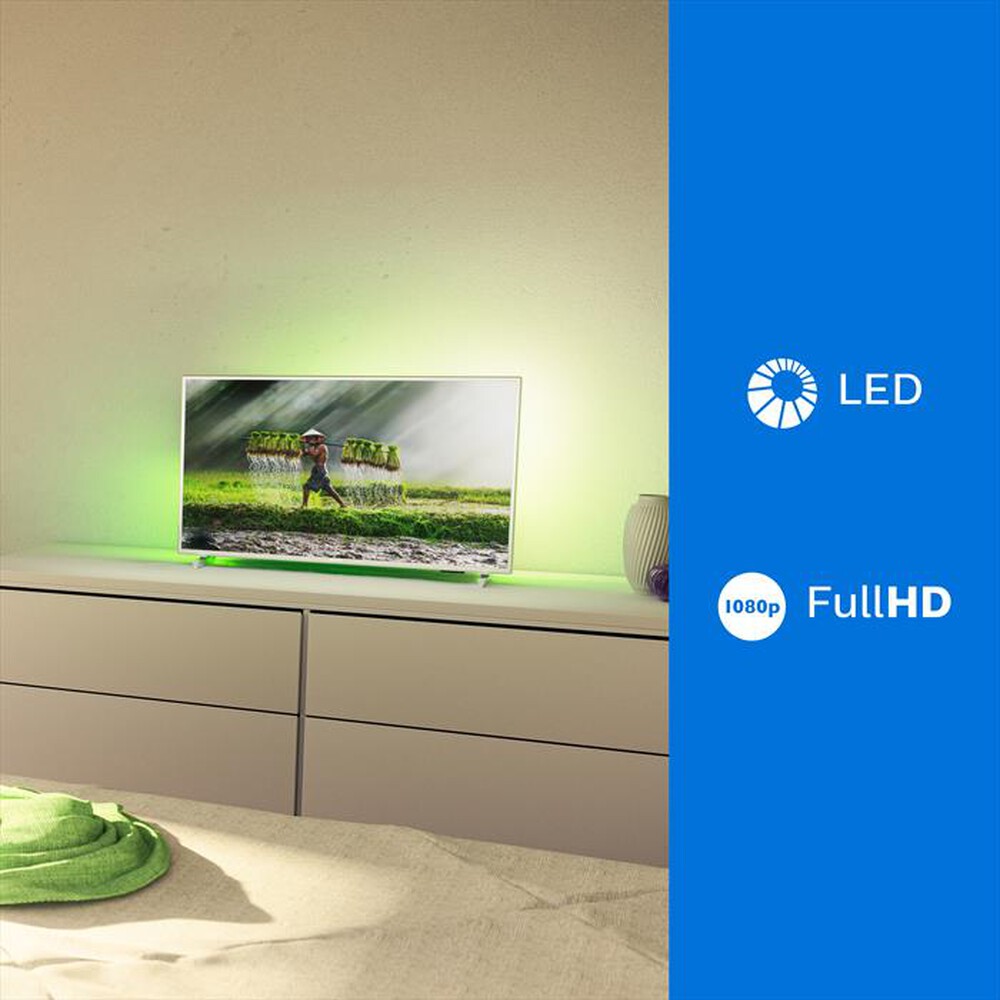 "PHILIPS - Smart TV LED AMBILIGHT FHD 32\" 32PFS6906/12-Silver"