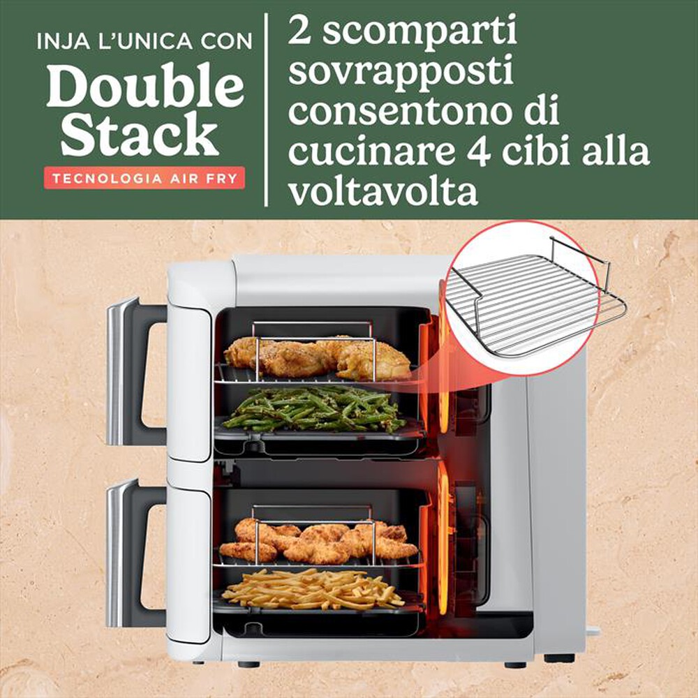 "NINJA - FRIGGITRICE ARIA DOUBLESTACK 9,5 L SL400EUWH-Bianco"