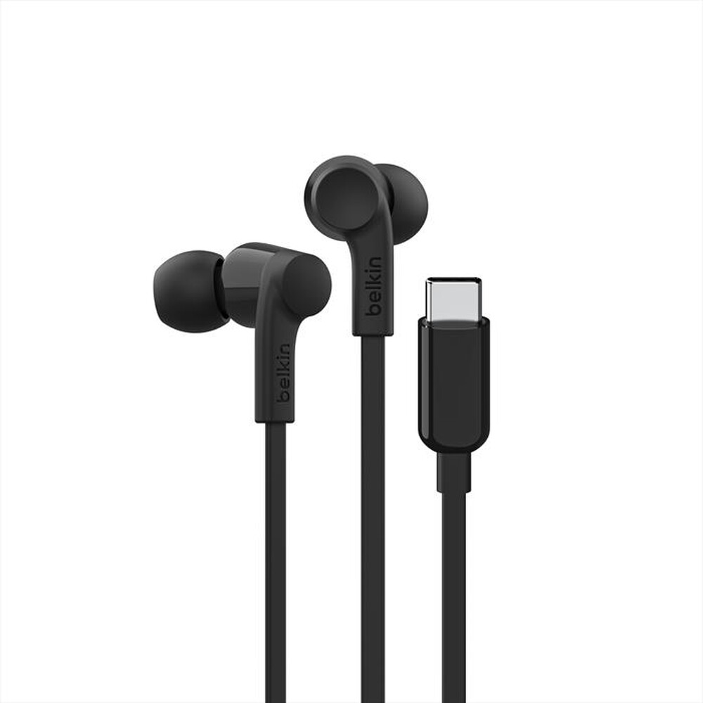 "BELKIN - USB-C EARBUDS W/ ADJUSTABLE VOLUME LIMITER-Nero"
