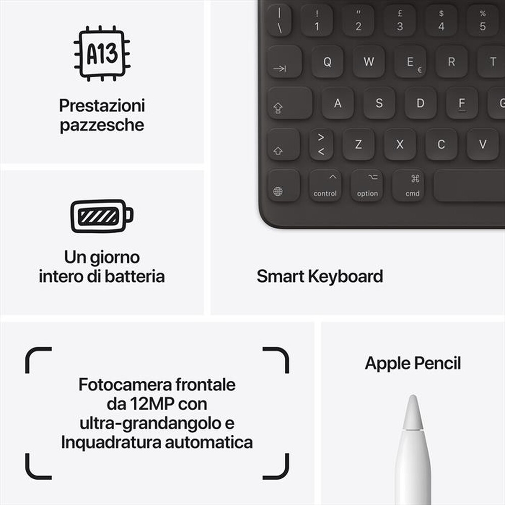 "APPLE - iPad 10.2\" Wifi 64GB-Grigio siderale"
