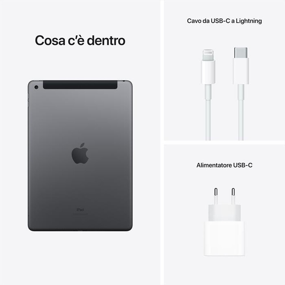 "APPLE - iPad 10.2\" Wifi+Cellular 64GB-Grigio Siderale"