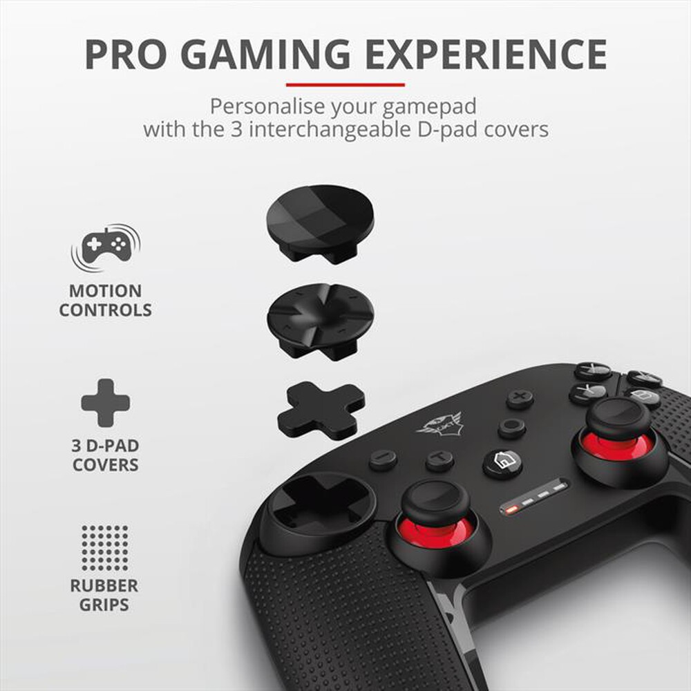 "TRUST - GXT1230 MUTA WIRELESS CONTROLLER-Black/Red"