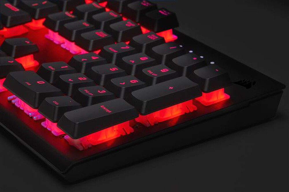 "CORSAIR - Tastiera gaming CORSAIR K60 PRO-Nero/Rosso"