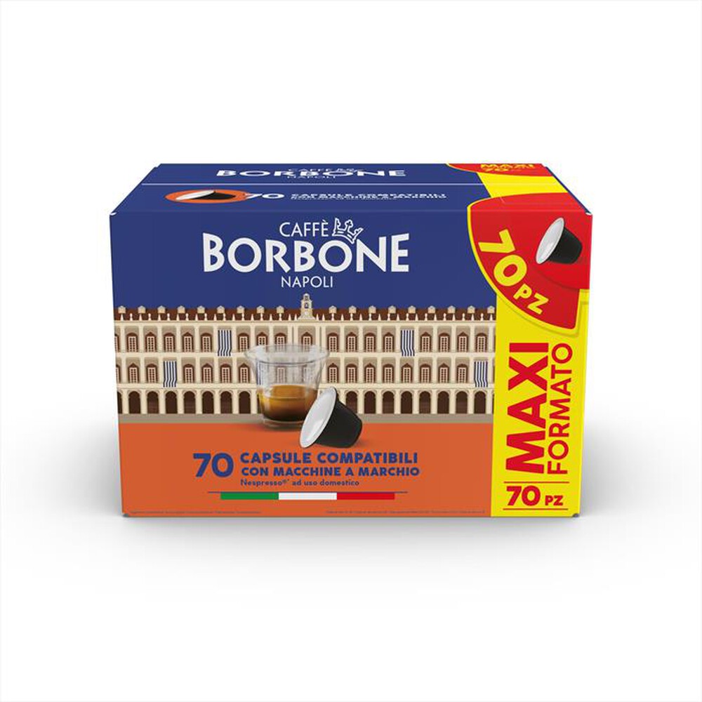 "CAFFE BORBONE - Espresso Miscela Decisa 70pz capsule Nespresso-Multicolore"
