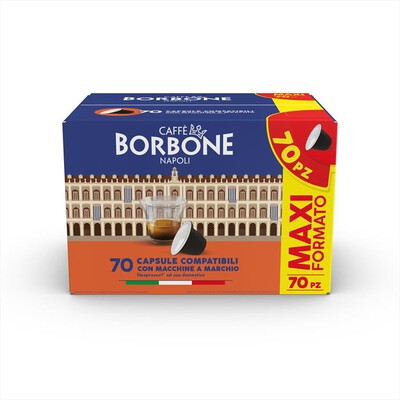 CAFFE BORBONE - Espresso Miscela Decisa 70pz capsule Nespresso-Multicolore