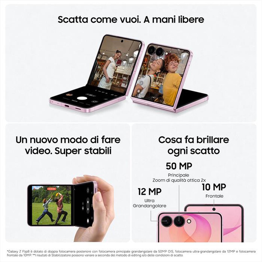 Immagine del prodotto SAMSUNG - Galaxy Z Flip8 12+512GB-Cream