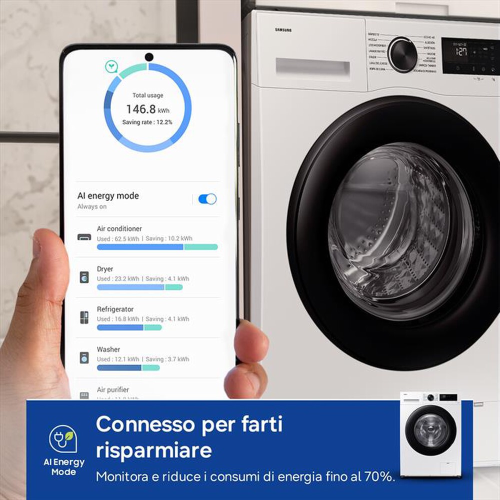 Immagine del prodotto SAMSUNG - Lavatrice WW80CGC04DAEET 8 Kg Classe A-bianco