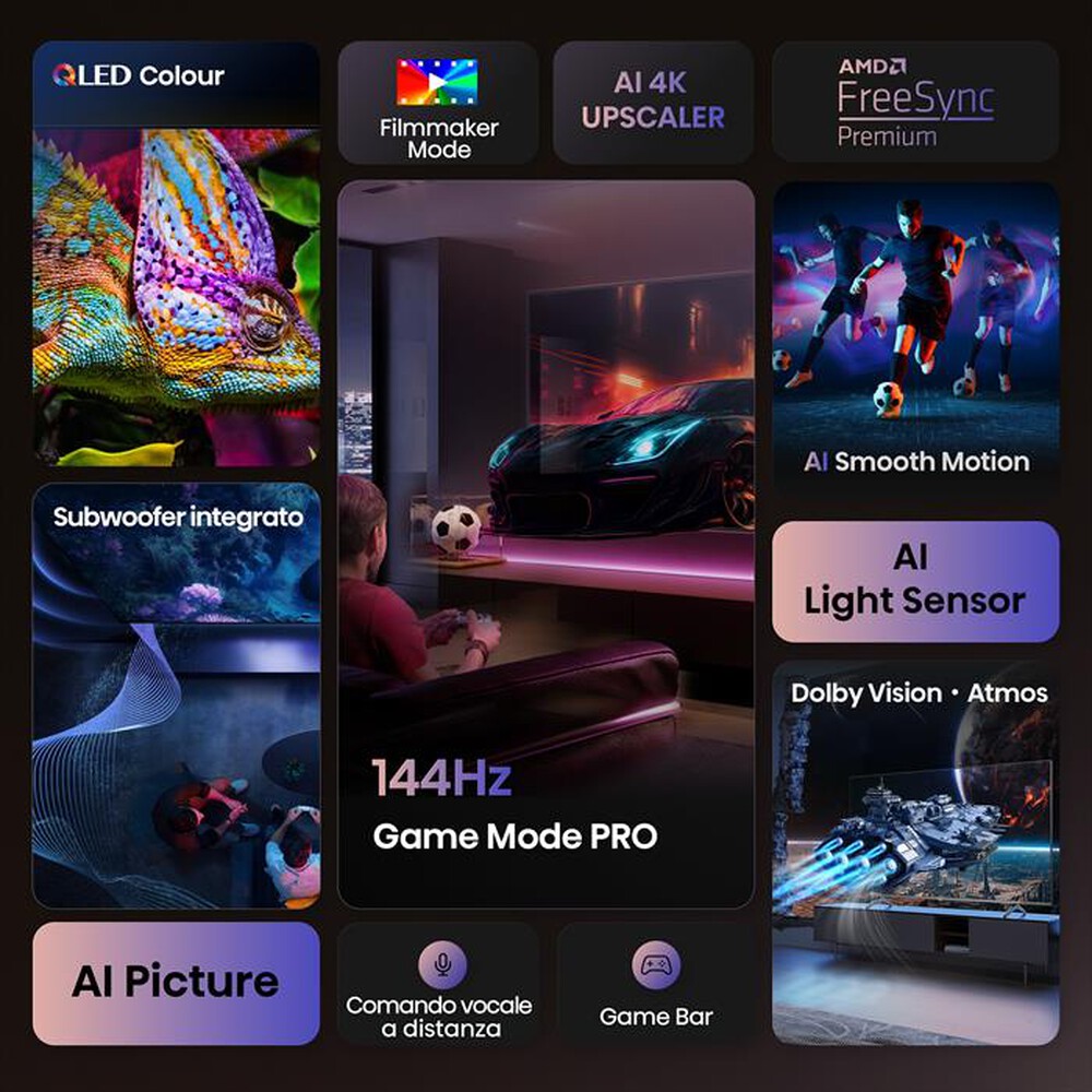 Immagine del prodotto HISENSE - Smart TV QLED UHD 4K 100" 100E7Q PRO-NERO