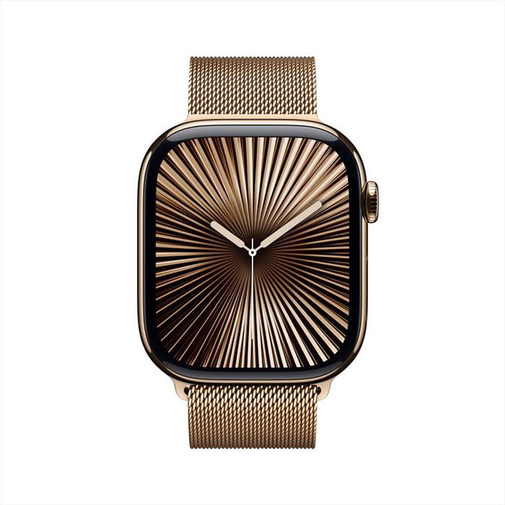 "APPLE - Watch Series 10 GPS + Cellular 46mm Titanio-Oro - Loop Milanese Oro M/L"