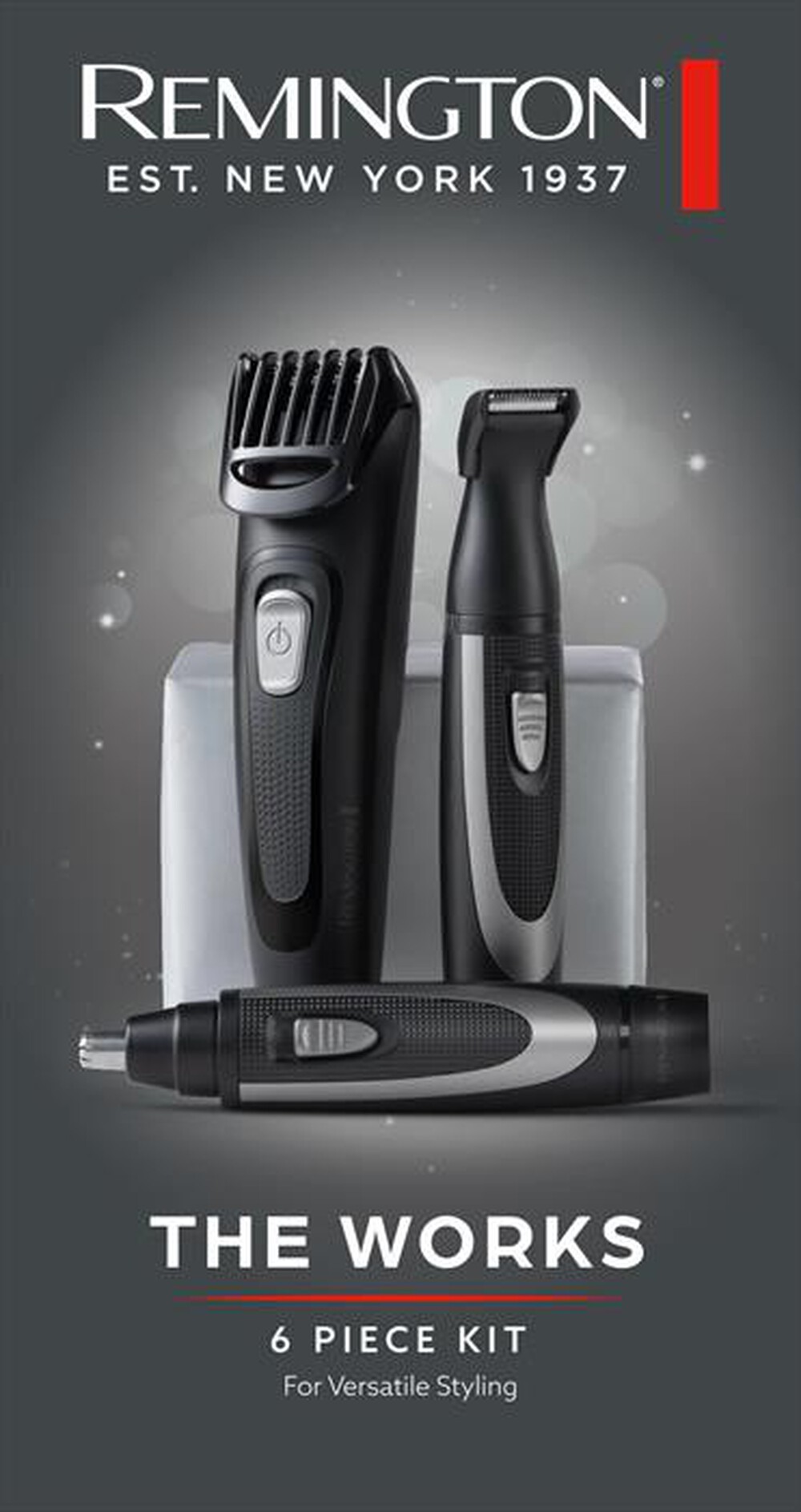 "REMINGTON - Regolabarba MB905-NERO/GRIGIO"