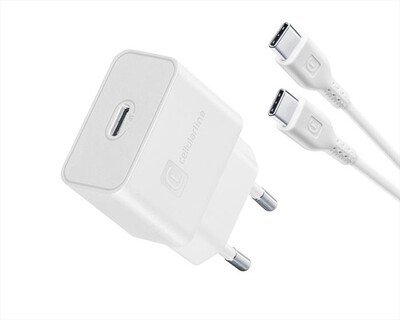 CELLULARLINE - Caricabatterie da rete ACHSMKITC2CPD25WW-Bianco