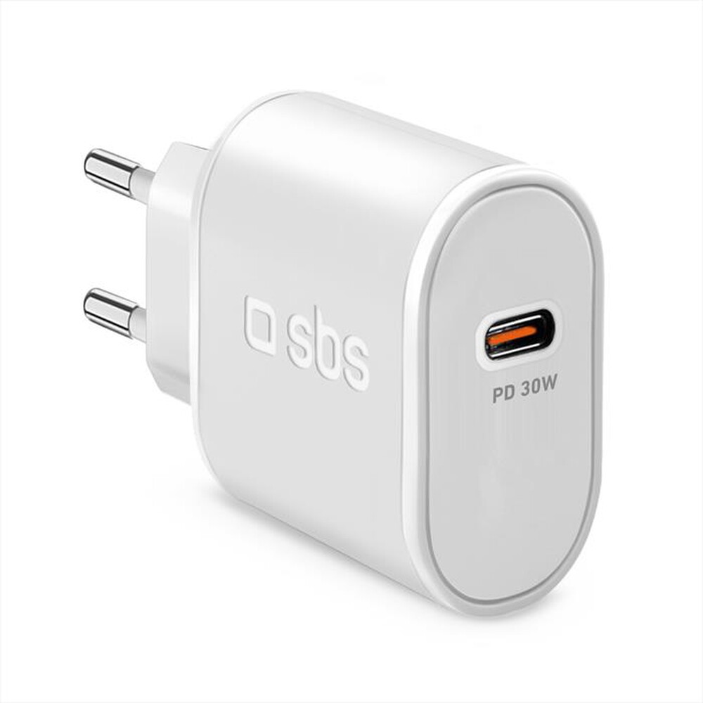 "SBS - Caricabatterie Power Delivery 30W TETR1CPD30-Bianco"