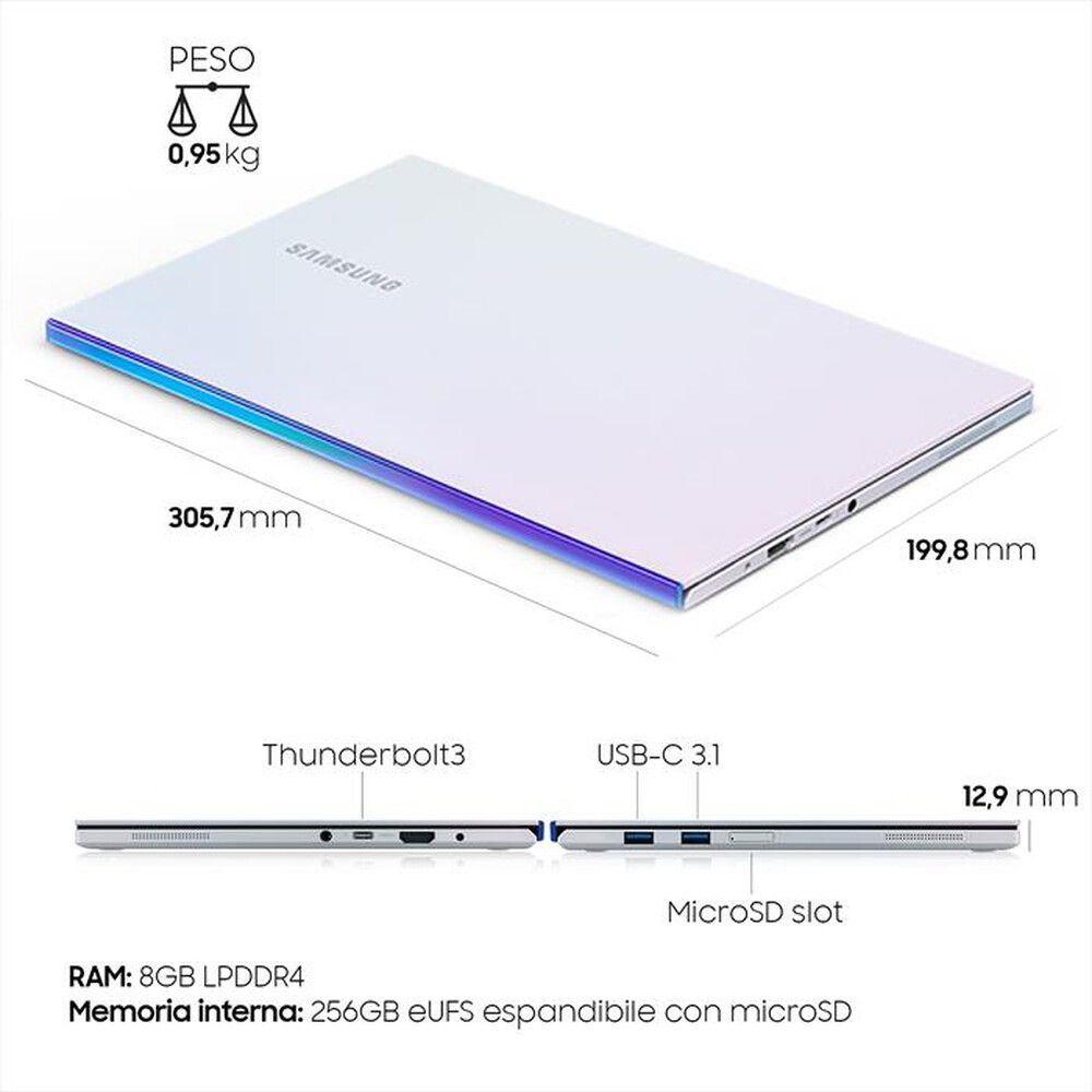 "SAMSUNG - GALAXY BOOK ION-Silver"