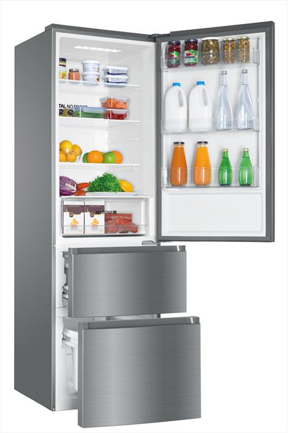 "HAIER - Frigorifero combinato HTR3619ENMN Classe E-Inox Style"