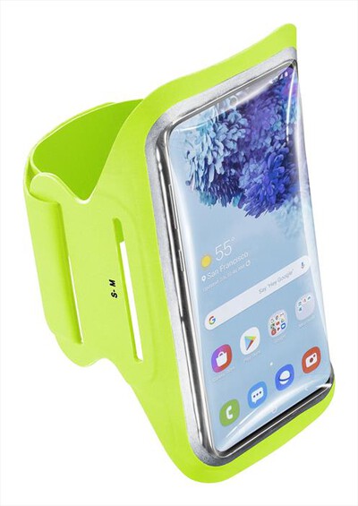 CELLULARLINE - Fascia da braccio ARMBAND FITNESS - UNIVERSALE-Lime