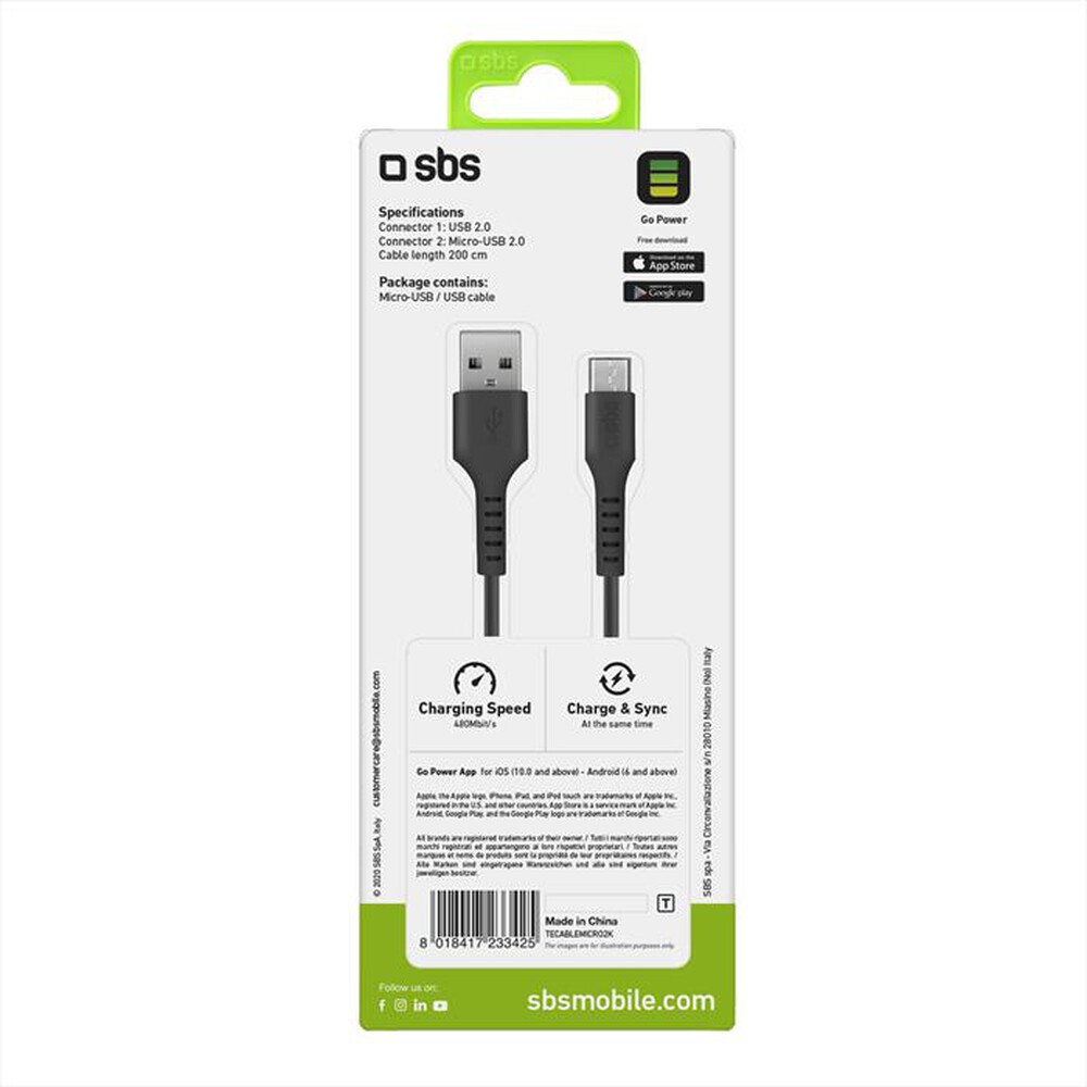 Immagine del prodotto SBS - TECABLEMICRO2K-Nero